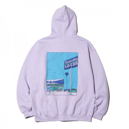 RADIALL　パーカー　"CAR WASH HOODIE SWEATSHIRT L/S"　(Purple)