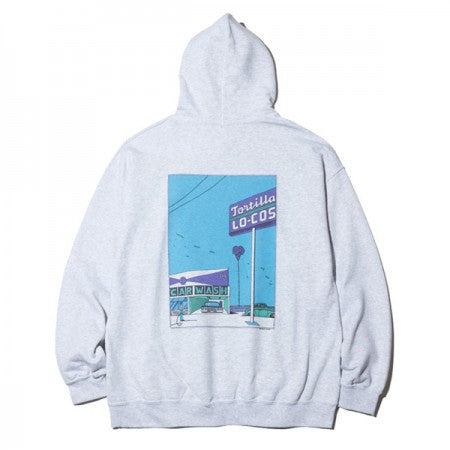 RADIALL　パーカー　"CAR WASH HOODIE SWEATSHIRT L/S"　(Ash Gray)