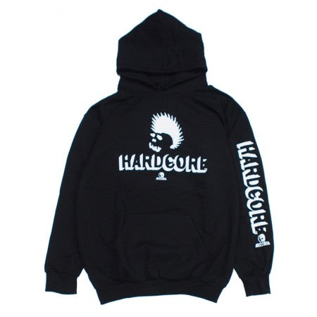 SKULL SKATES HARDCORE フードスウェット ブラック 商品画像 正面
