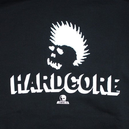 SKULL SKATES HARDCORE フードスウェット ブラック 商品画像 胸プリント
